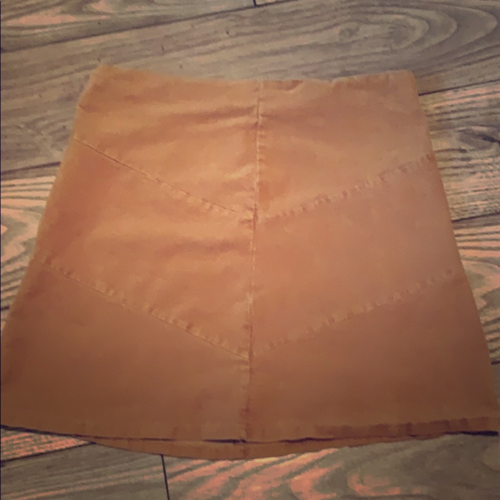 Tan Corduroy Skirt